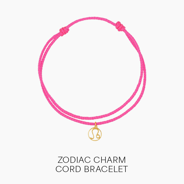 Shop Zodiac Charm Cord Bracelet
