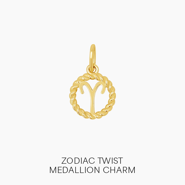 Shop Zodiac Twist Medallion Charm