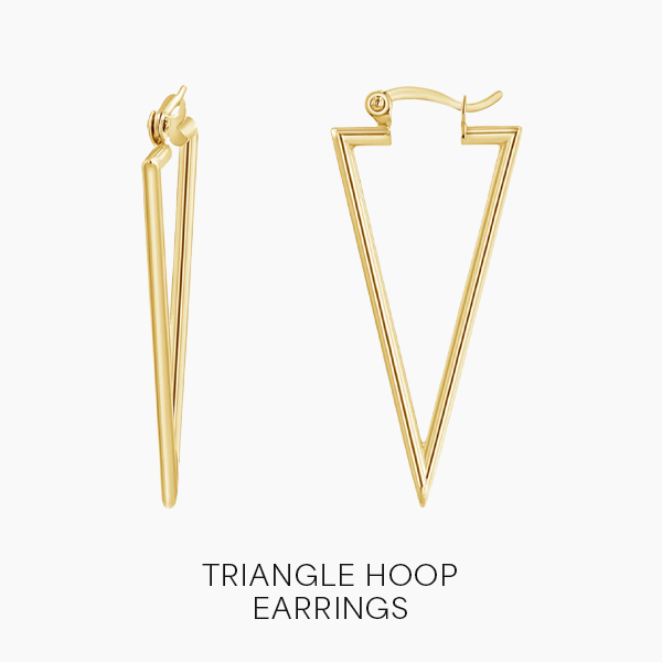 Triangle Hoop Earrings