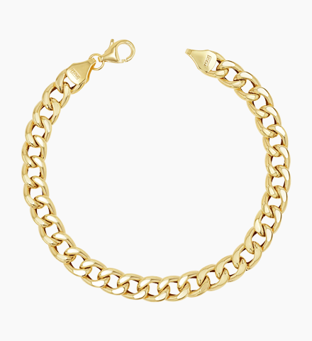 14K Miami Cuban Link Chain Bracelet 5.5mm