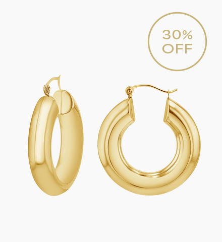 6mm Chunky Hoop Earrings