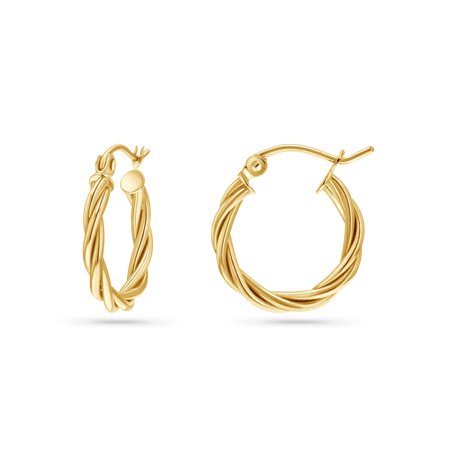 Image of Gold Twist Hoops
