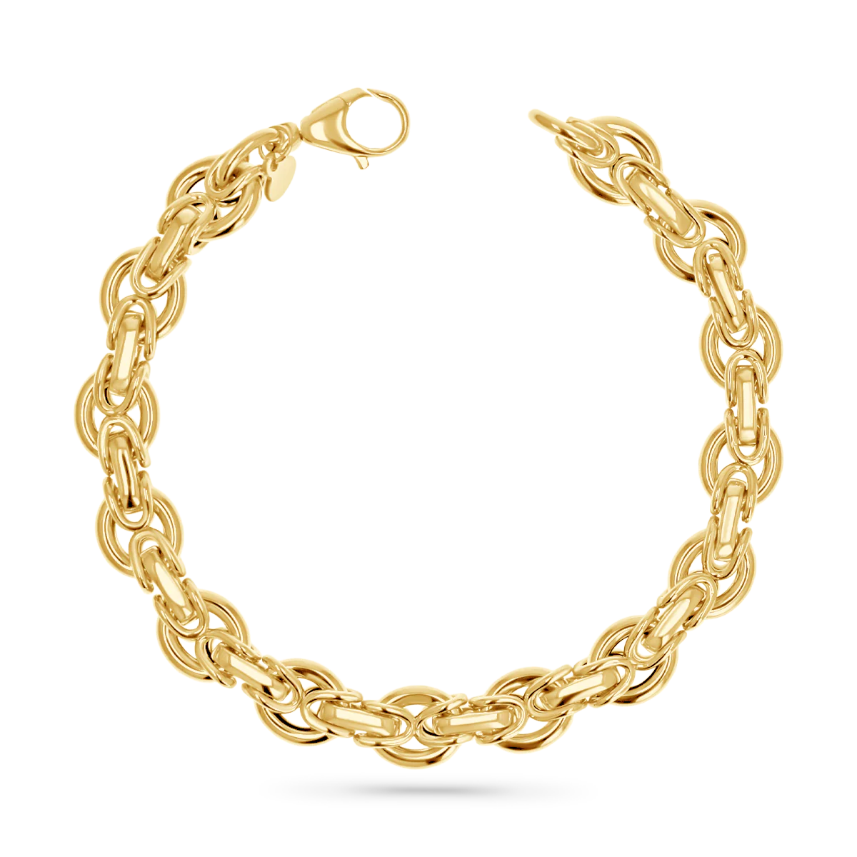 Image of Crescent Weave Link Chain Bracelet