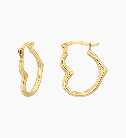 Heart Hoop Earrings