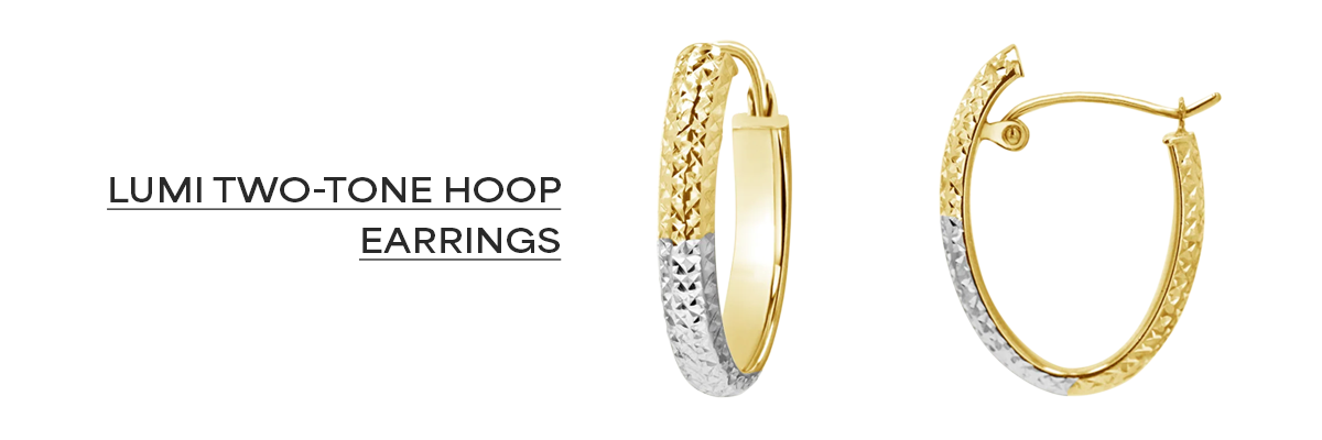 Lumi Two-tone Hoop Earrings