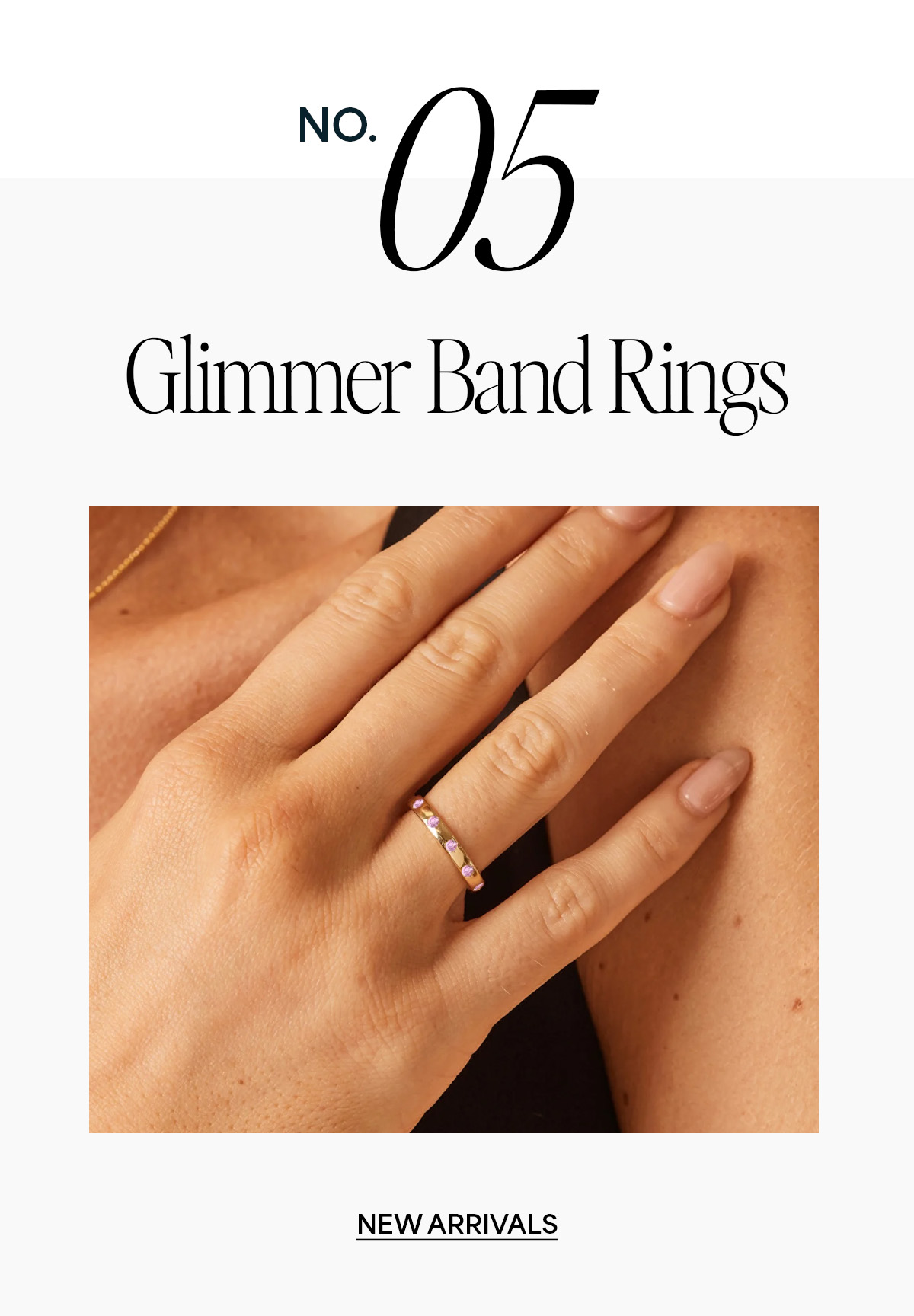 New Glimmer Band Rings