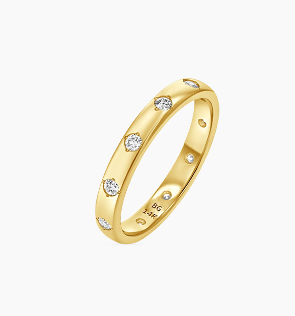 Glimmer Diamond Band Ring