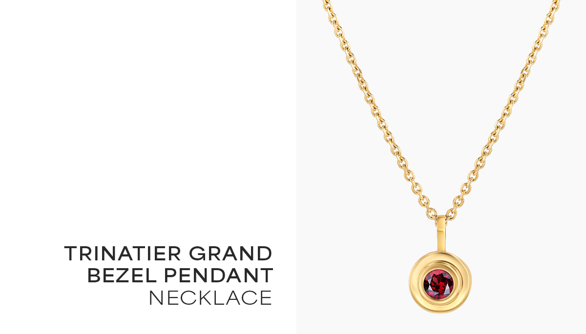 Trinatier Grand Bezel Pendant Necklace