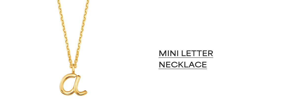Mini Letter Necklace