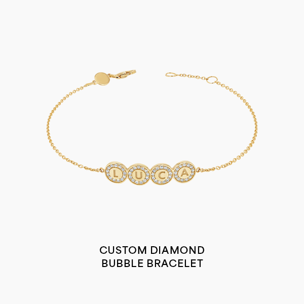 Custom Diamond Bubble Bracelet