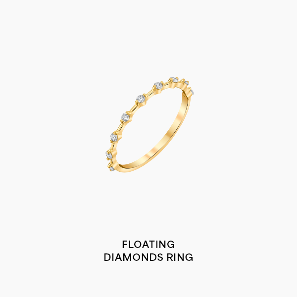 Floating Diamonds Ring
