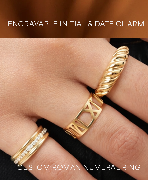 Custom Roman Numeral Ring