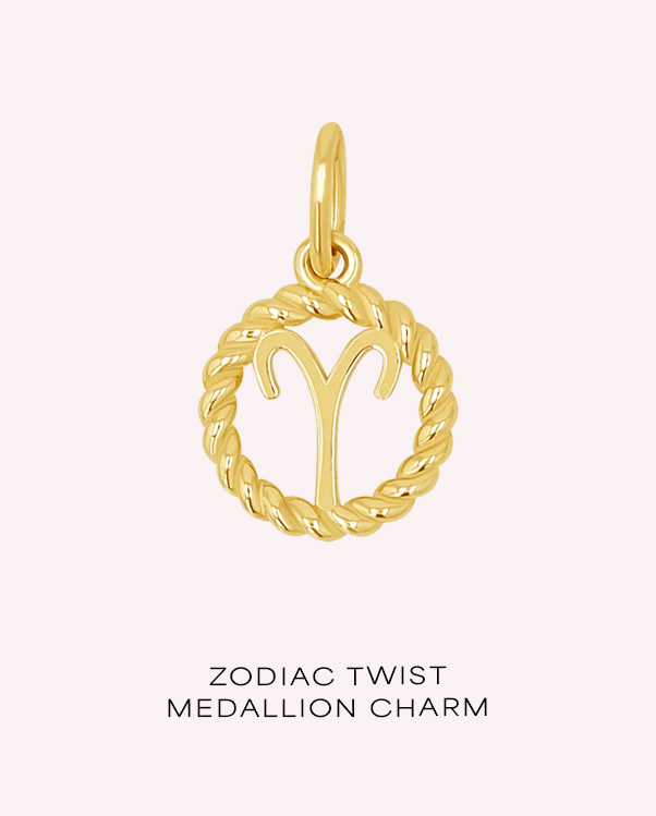 Zodiac Twist Medallion Charm
