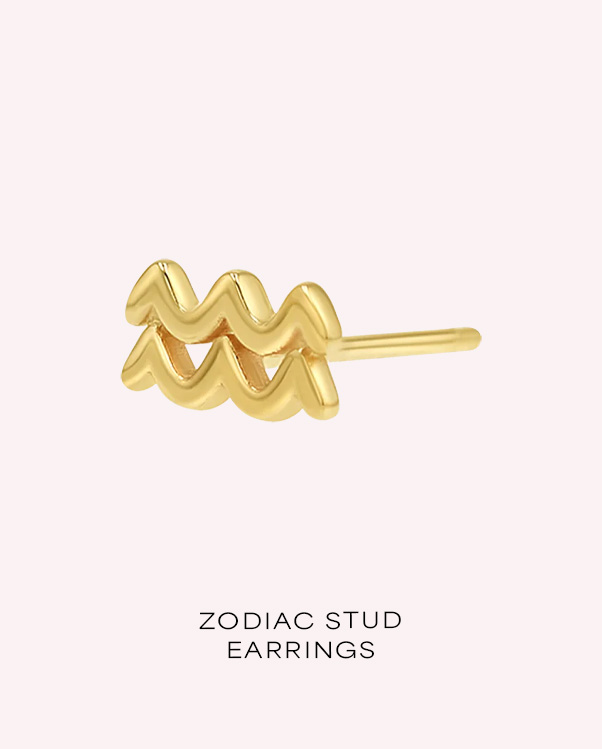Zodiac Stud Earrings