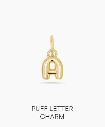Puff Letter Charm
