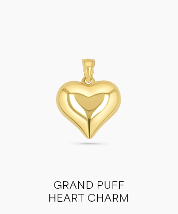 Grand Puff Heart Charm
