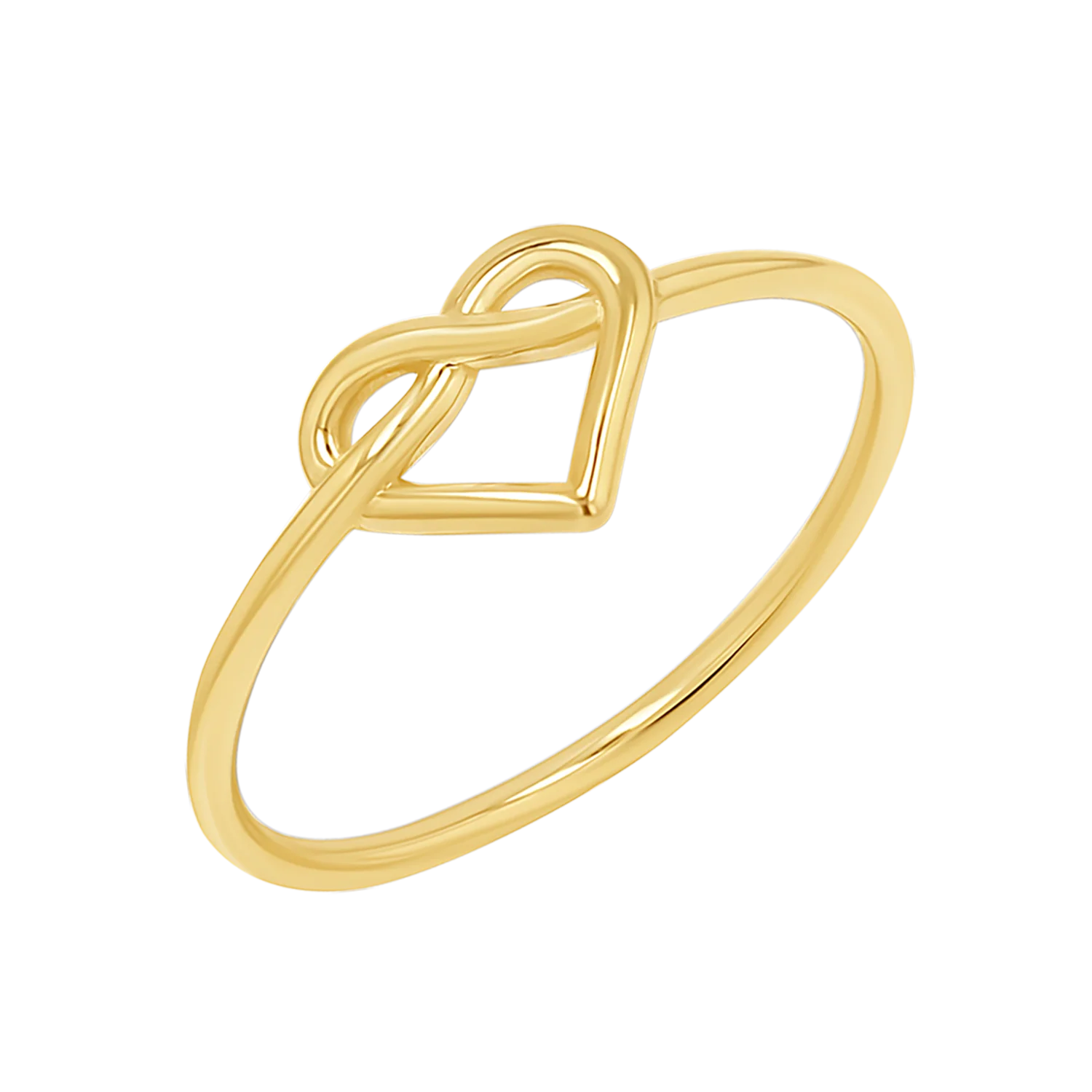 Image of Heart Love Knot Ring