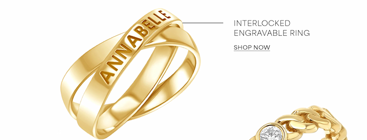 Interlocked Engravable Ring