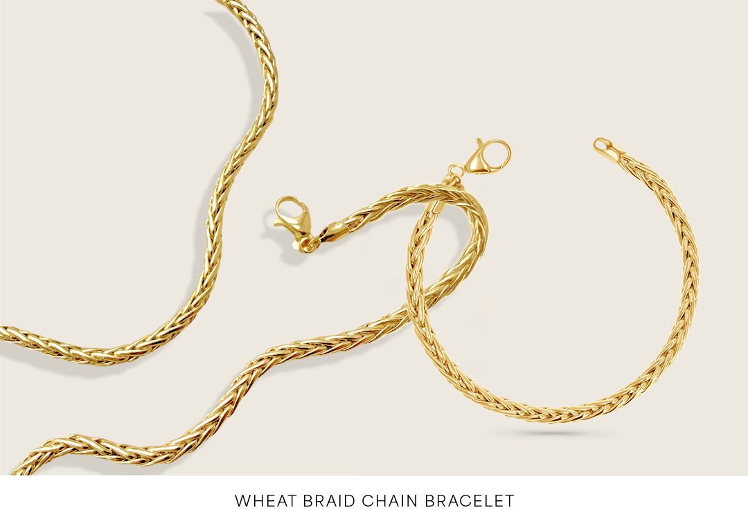 Wheat Braid Chain Bracelet