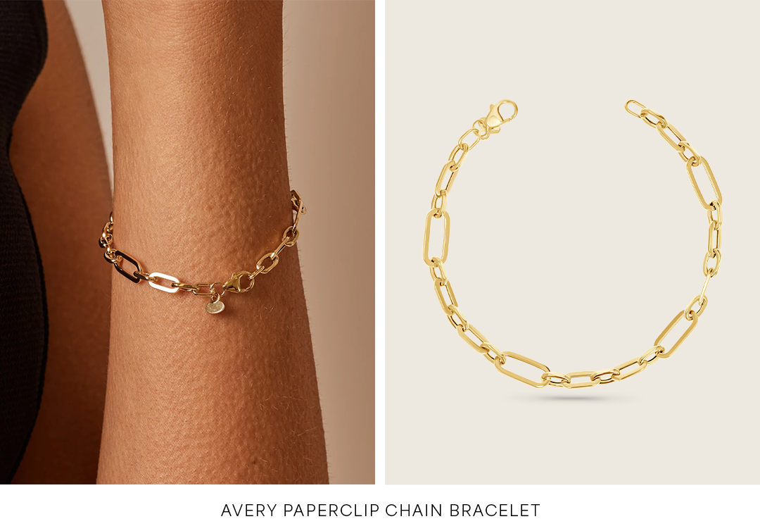Avery Paperclip Chain Bracelet