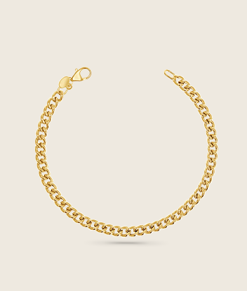 14K Signature Cuban Curb Chain Bracelet