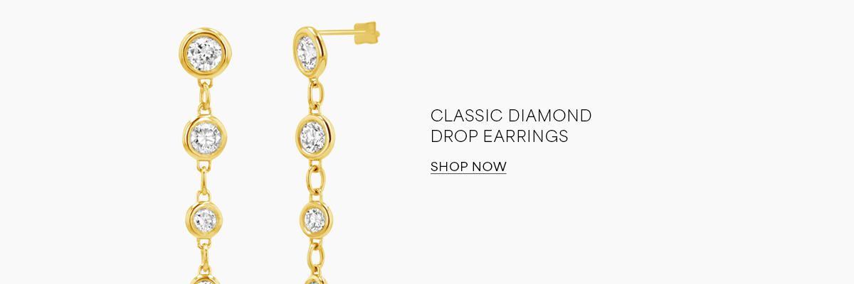 Classic Diamond Drop Earrings