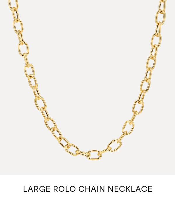 Large Rolo Chain Necklace