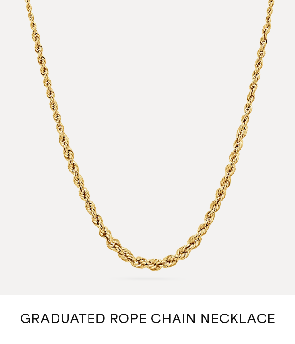 Graduated Rope Chain Necklace