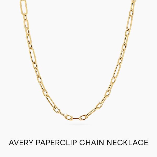 Avery Paperclip Chain Necklace