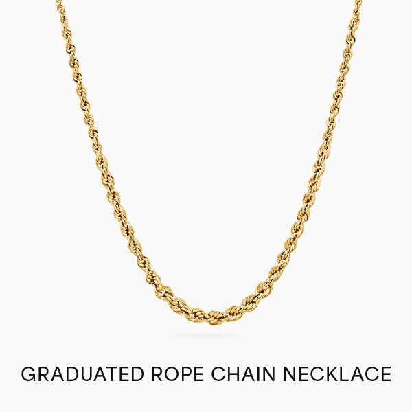Graduated Rope Chain Necklace