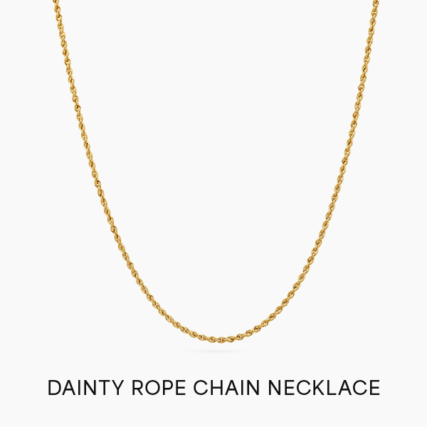 Dainty Rope Chain Necklace