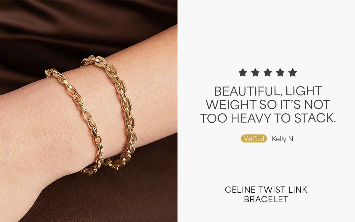 Celine Twist Link Bracelet