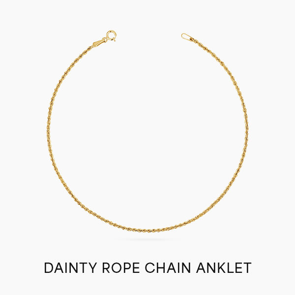 Dainty Rope Chain Anklet