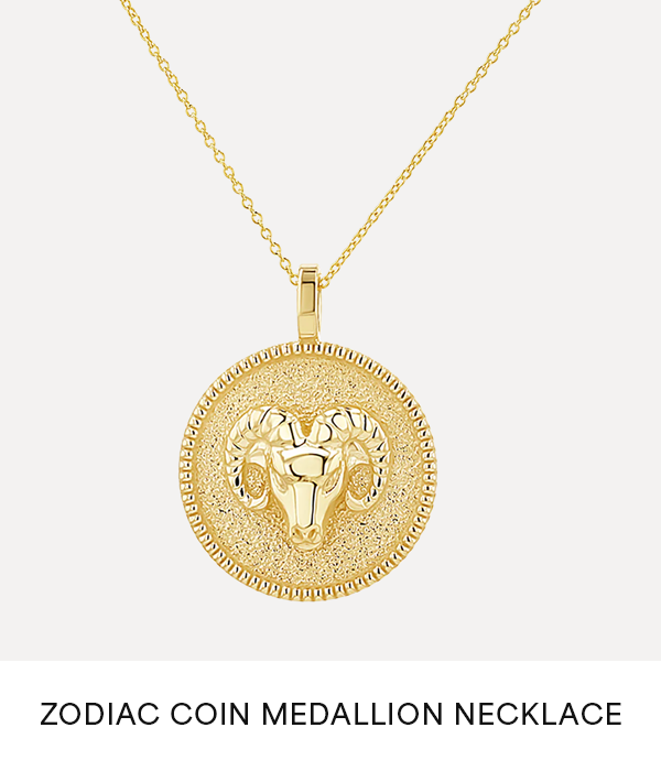 Zodiac Coin Medallion Necklace