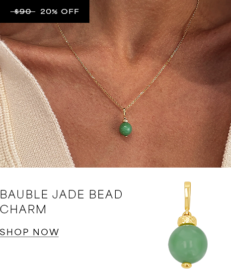 Bauble Jade Bead Charm
