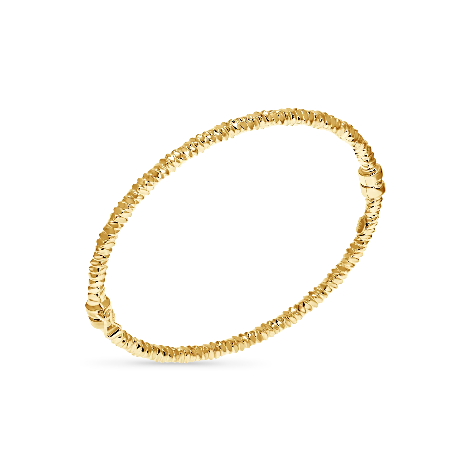 Image of Sparkle Faceted Gold Bangle