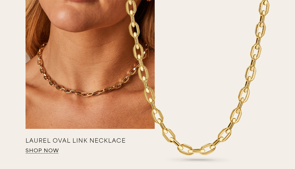 Laurel Oval Link Necklace