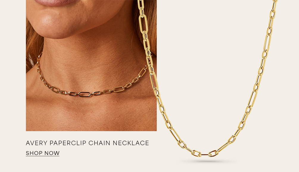 Avery Paperclip Chain Necklace