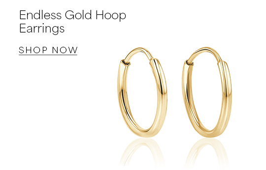 Endless Gold Hoop Earrings