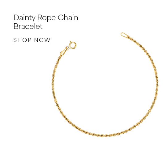 Dainty Rope Chain Bracelet