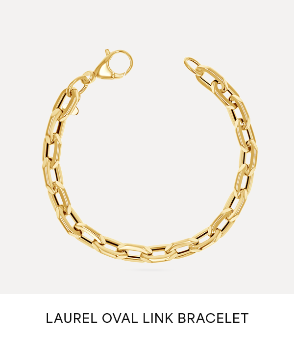 Laurel Oval Link Bracelet