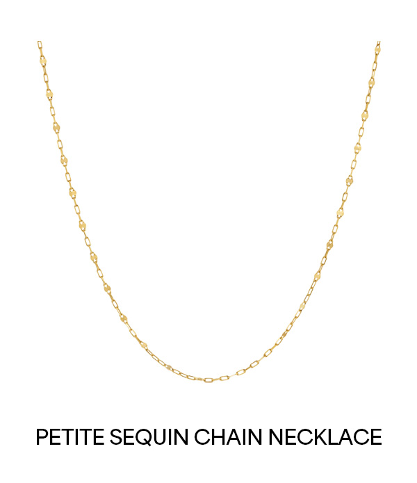 Petite Sequin Chain Necklace