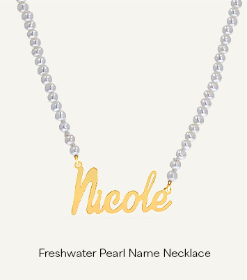 Freshwater Pearl Name Necklace