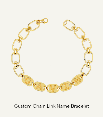 Custom Chain Link Name Bracelet