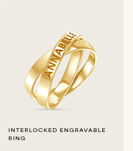 Interlocked Engravable Ring
