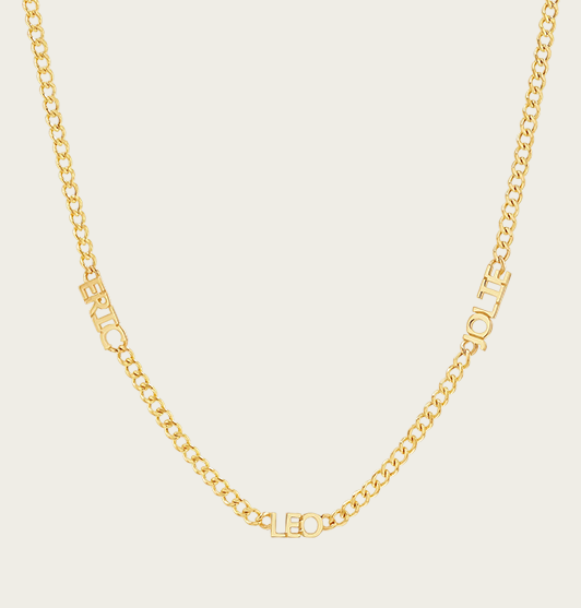 Mini Name Cuban Chain Necklace