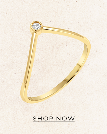Diamond Wishbone Ring