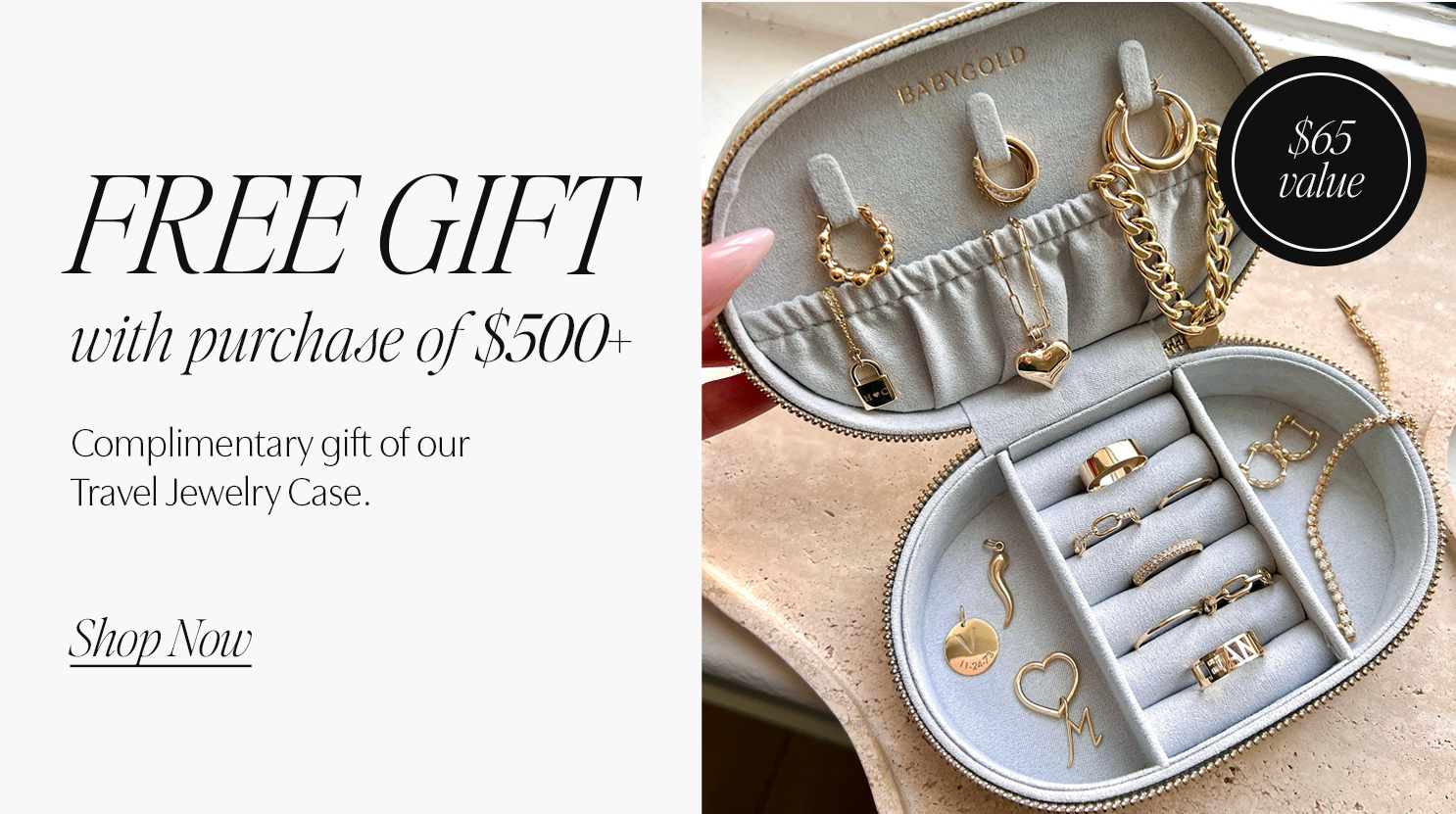 FREE Gift with purchase of $500+