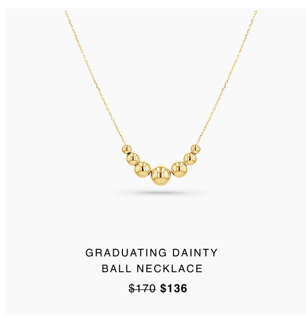 Graduating Dainty Ball Necklace