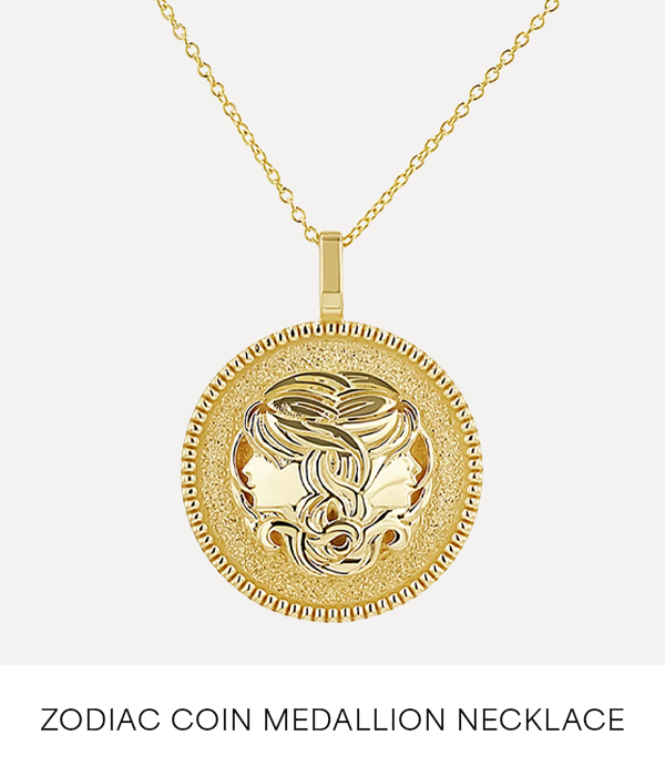 Zodiac Coin Medallion Necklace